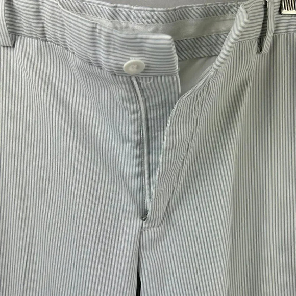 Nike Golf Pants Men Size 36 x 30 Stripe Moisture Wicking Active Sport Gray White - Picture 7 of 8